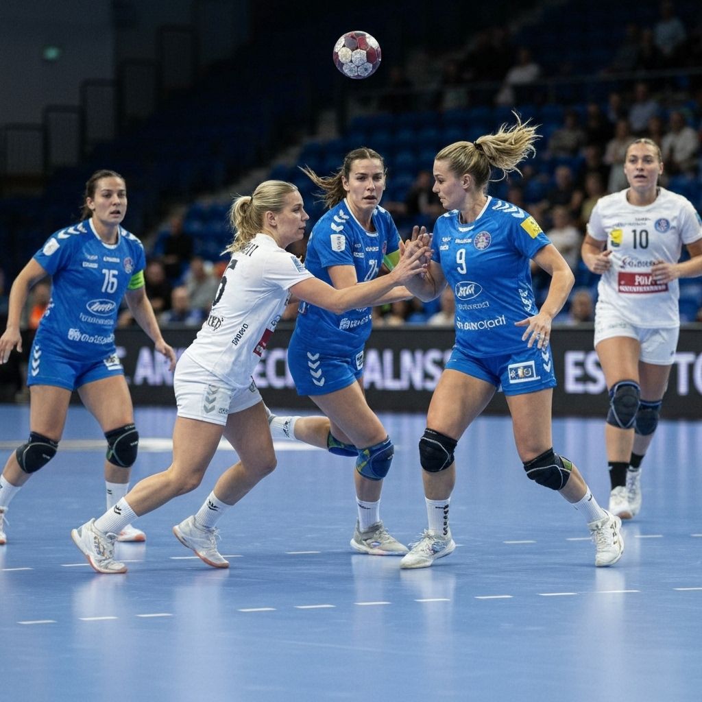 Handball team positions and formation