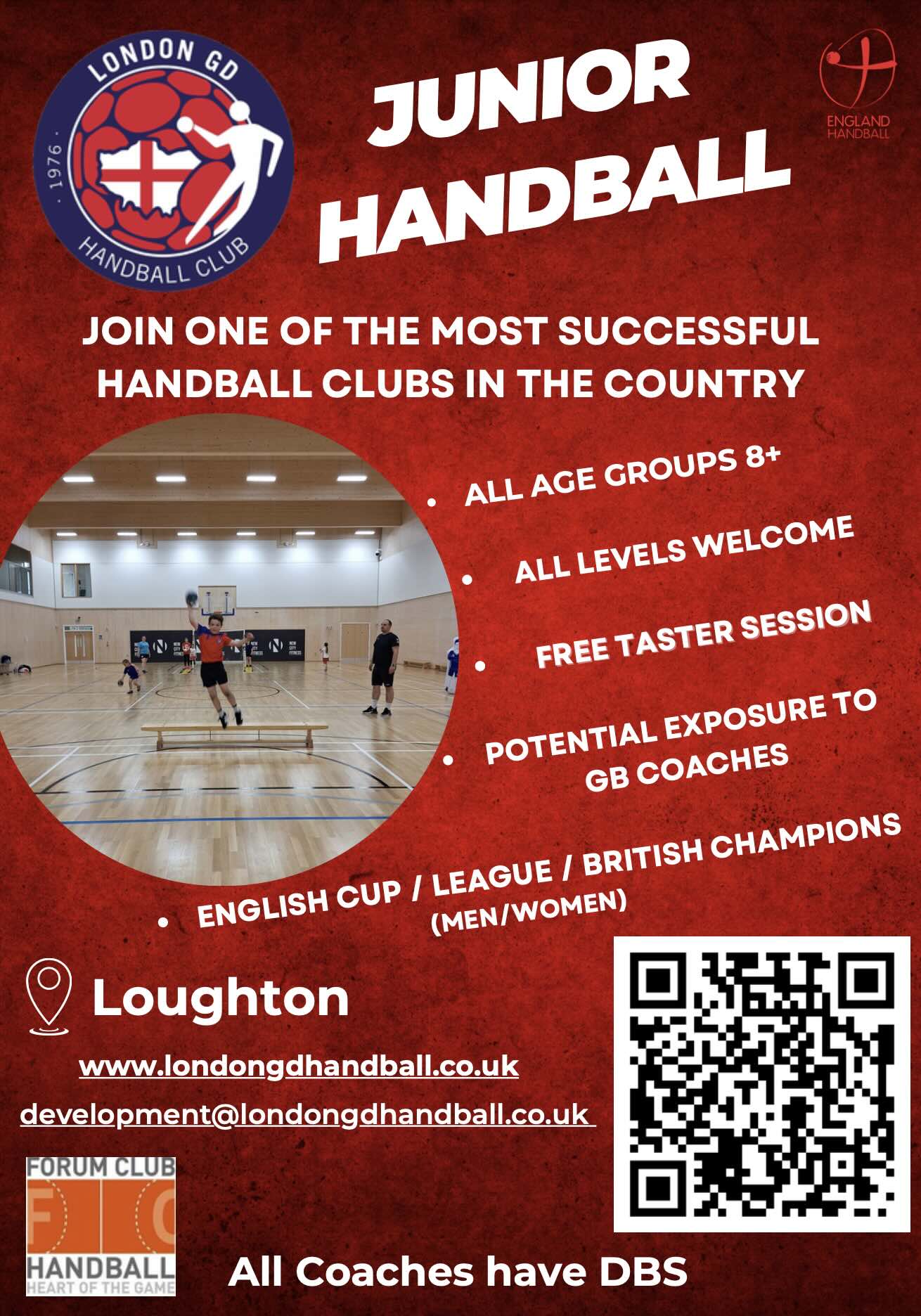 London GD Junior Handball Programme 2025